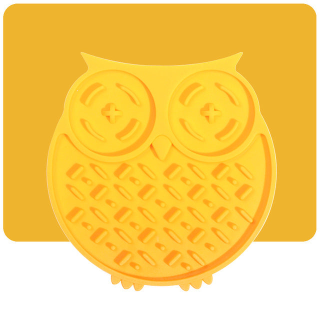 Yellow owl sticky mat